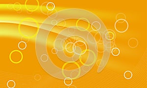 Orange background with circules