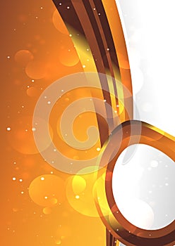 Orange Background Design Template Illustrator