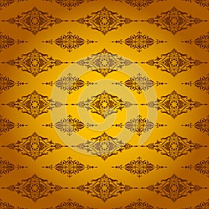 Orange background made of symmetrical pattern