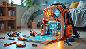 Tech Lab Backpack Toy with Gadgets
