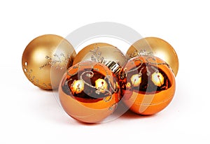 Orange balls christmas ornament