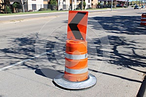 Orange Barrels Now Get Directional Toppers for Better Directions