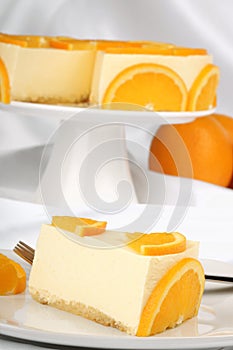 Orange bavarian cream (bavarese)