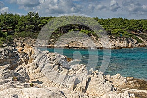 Orange Beach Kavourotripes at Sithonia peninsula, Greece