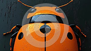 Orange Beetle 3D Render