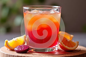 Orange Beetroot Juice in a Glass