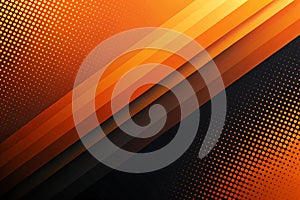 Orange and black abstract gradient dynamic background