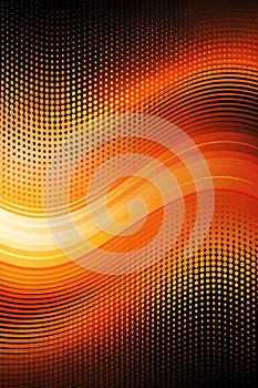 Orange and Black Abstract Gradient Dynamic Background