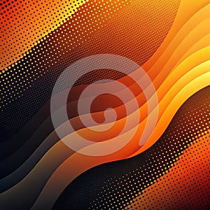 Orange and Black Abstract Gradient Dynamic Background