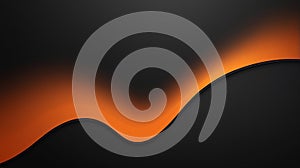 Orange black colors gradient background, grainy texture effect