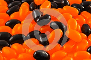 Orange and Black Jelly Beans