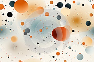 an orange and black polka dot pattern on a white background
