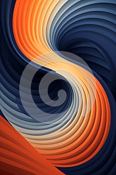 an orange and blue abstract background with swirls