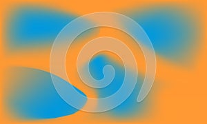 Orange and Blue Abstract Blurred Gradient Background Modern Vibrant Texture