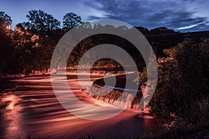 Penman\'s Dam Lightshow on the Grand River photo