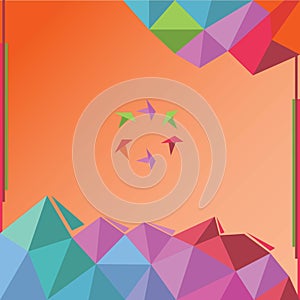 Orange,blue,red background for the wallpaper,Abstract Curves design for the website design,Backdrop design for the trade show,crea