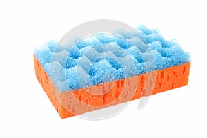 Orange blue washcloth photo