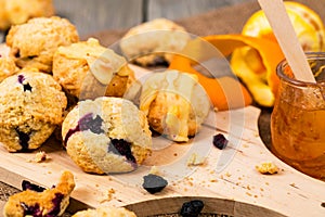 Orange and Blueberry Mini Scone Cookies