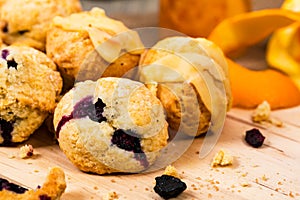 Orange and Blueberry Mini Scone Cookies