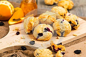 Orange and Blueberry Mini Scone Cookies