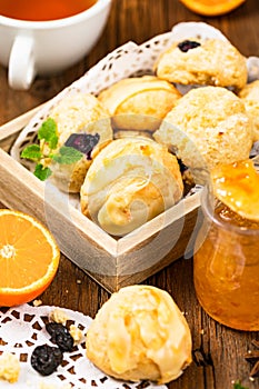 Orange and Blueberry Mini Scone Cookies