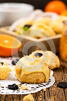 Orange and Blueberry Mini Scone Cookies