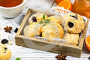 Orange and Blueberry Mini Scone Cookies