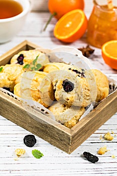 Orange and Blueberry Mini Scone Cookies