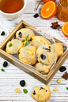 Orange and Blueberry Mini Scone Cookies