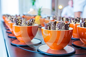 Orange Bowl with chocolate I