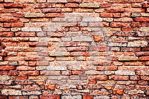 Orange brick wall background