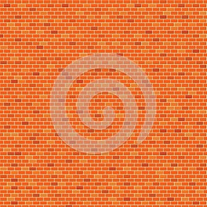 Orange Brick wall pattern background