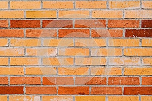 Orange brick wall pattern from Halmstad in Sweden