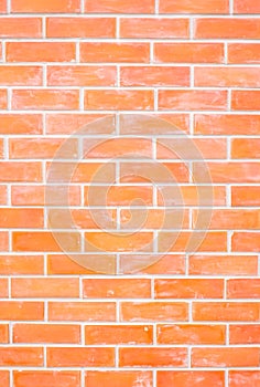 Orange brick wall texture background
