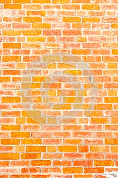 Orange brick wall,texture background
