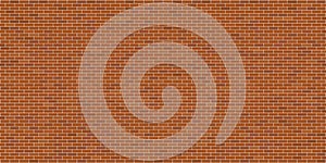 Orange brick wall texture background, Interior wall material, Exterior wall material, Wallpaper, Vector illustration.