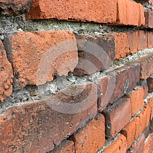 Orange bricks, brick wall, orange brick wall, building material, building wall