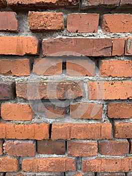 Orange bricks, brick wall, orange brick wall, building material, building wall