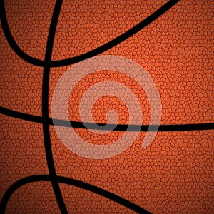 Orange/Brown Basketball close up background