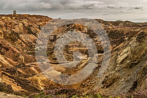 Parys Mountain copper mine, Anglesey, North Wales.