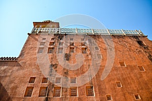 The orange building and random window