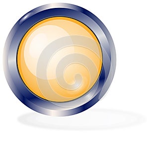 Orange button on the white