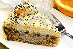 Orange Cake with Poppyseeds