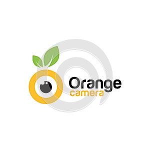 Orange Camera Logo Design Inspiration