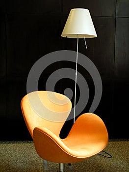 Orange chair photo