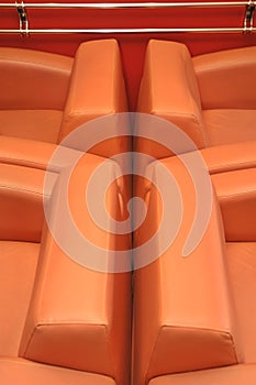 Orange chairs