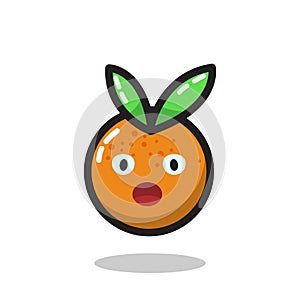 Orange character Mascot logo