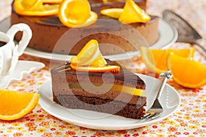 Orange Chocolate Mousse Cake