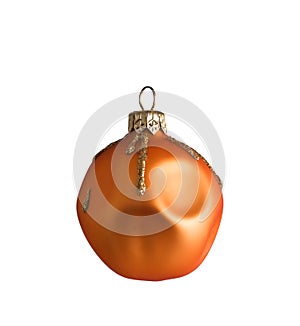 Orange christmas ball