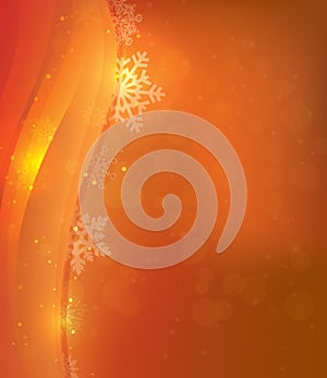 Orange Christmas Card